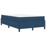 Letto a molle Blu 120 x 190 cm Tessuto