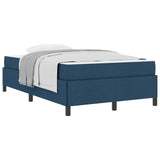 Letto a molle Blu 120 x 190 cm Tessuto