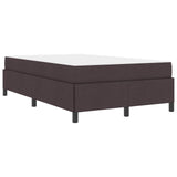 Letto a molle Marrone Scuro 120 x 200 cm Tessuto