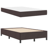 Letto a molle Marrone Scuro 120 x 200 cm Tessuto