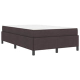 Letto a molle Marrone Scuro 120 x 200 cm Tessuto