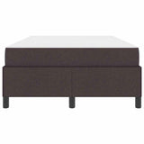 Letto a molle Marrone Scuro 120 x 200 cm Tessuto