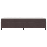Letto a molle Marrone Scuro 120 x 200 cm Tessuto