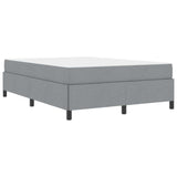 Letto a molle Grigio chiaro 140 x 190 cm Tessuto