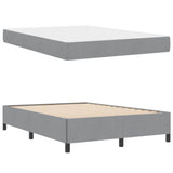 Letto a molle Grigio chiaro 140 x 190 cm Tessuto