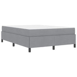 Letto a molle Grigio chiaro 140 x 190 cm Tessuto