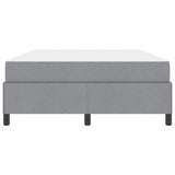 Letto a molle Grigio chiaro 140 x 190 cm Tessuto