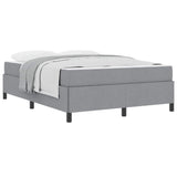 Letto a molle Grigio chiaro 140 x 190 cm Tessuto