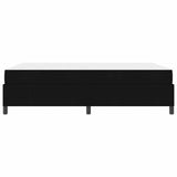 Letto a molle Nero 140 x 190 cm Tessuto