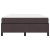 Letto a molle con materasso Marrone Scuro 140 x 190 cm Tessuto