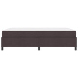 Letto a molle con materasso Marrone Scuro 140 x 190 cm Tessuto