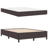 Letto a molle Marrone Scuro 140 x 200 cm Tessuto