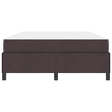 Letto a molle Marrone Scuro 140 x 200 cm Tessuto