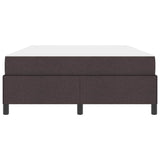 Letto a molle Marrone Scuro 140 x 200 cm Tessuto