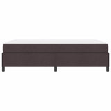 Letto a molle Marrone Scuro 140 x 200 cm Tessuto