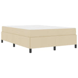 Letto a molle Crema 140 x 200 cm Tessuto