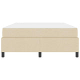 Letto a molle Crema 140 x 200 cm Tessuto