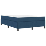 Letto a molle Blu 140 x 200 cm Tessuto