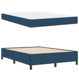 Letto a molle Blu 140 x 200 cm Tessuto