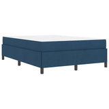 Letto a molle Blu 140 x 200 cm Tessuto
