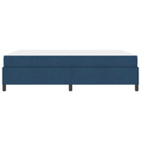 Letto a molle Blu 140 x 200 cm Tessuto