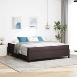 Letto a molle Marrone Scuro 180 x 200 cm Tessuto