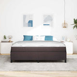Letto a molle Marrone Scuro 180 x 200 cm Tessuto