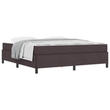 Letto a molle Marrone Scuro 180 x 200 cm Tessuto