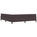 Letto a molle Marrone Scuro 180 x 200 cm Tessuto