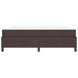 Letto a molle Marrone Scuro 180 x 200 cm Tessuto