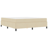 Letto a molle Crema 180 x 200 cm Tessuto