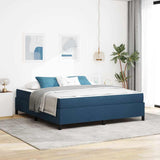 Letto a molle Blu 180 x 200 cm Tessuto