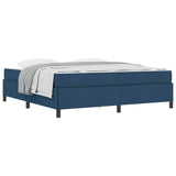 Letto a molle Blu 180 x 200 cm Tessuto