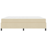 Letto a molle con materasso Crema 200 x 200 cm Tessuto