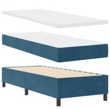 Letto a molle con testiera Blu Scuro 200 x 80 cm Velluto