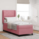 Letto a molle con testiera Rosa 200 x 80 cm Velluto