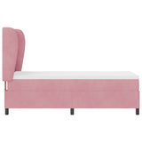 Letto a molle con testiera Rosa 200 x 80 cm Velluto