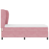 Letto a molle con materasso Rosa 200 x 100 cm Poliestere