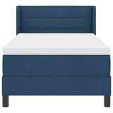 Letto box spring con materasso con materasso Blu 90 x 190 cm