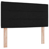 Letto a molle con testiera Nero 200 x 100 cm Tessuto