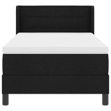 Letto box spring con materasso con materasso Nero 100 x 200 cm
