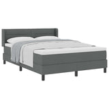 Letto a molle con testiera Grigio scuro 200 x 160 cm Tessuto