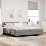 Letto a molle con testiera Talpa 200 x 200 cm Tessuto