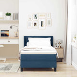 Letto box spring con materasso con materasso Blu 80 x 200 cm