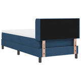 Letto box spring con materasso con materasso Blu 100 x 200 cm