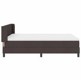 Letto a molle Marrone Scuro 190 x 140 cm Poliestere