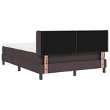 Letto a molle Marrone Scuro 200 x 140 cm Poliestere