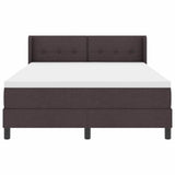 Letto a molle Marrone Scuro 200 x 140 cm Poliestere