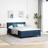 Letto a molle con materasso Blu 200 x 140 cm Poliestere