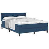 Letto a molle con testiera Blu 200 x 160 cm Tessuto